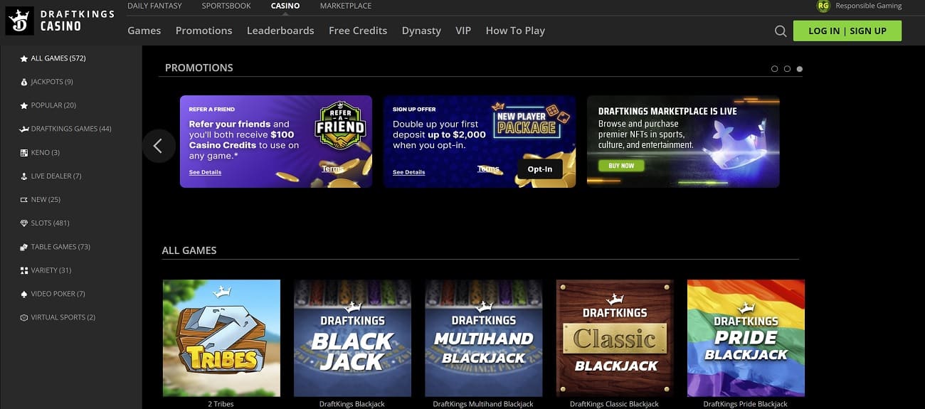 draftkings casino online